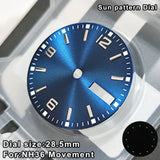 NH36 Dial For NH36 Movement 28.5mm C3 Green Luminous Day Date Window for SKX007 SKX013