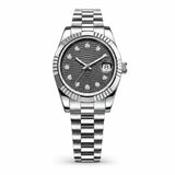 39mm DateJust Mod CORGEUT 6002G Miyota 8215 Seiko NH35 Automatic Geometric Dial Sapphire Half-Fluted Bezel 10ATM
