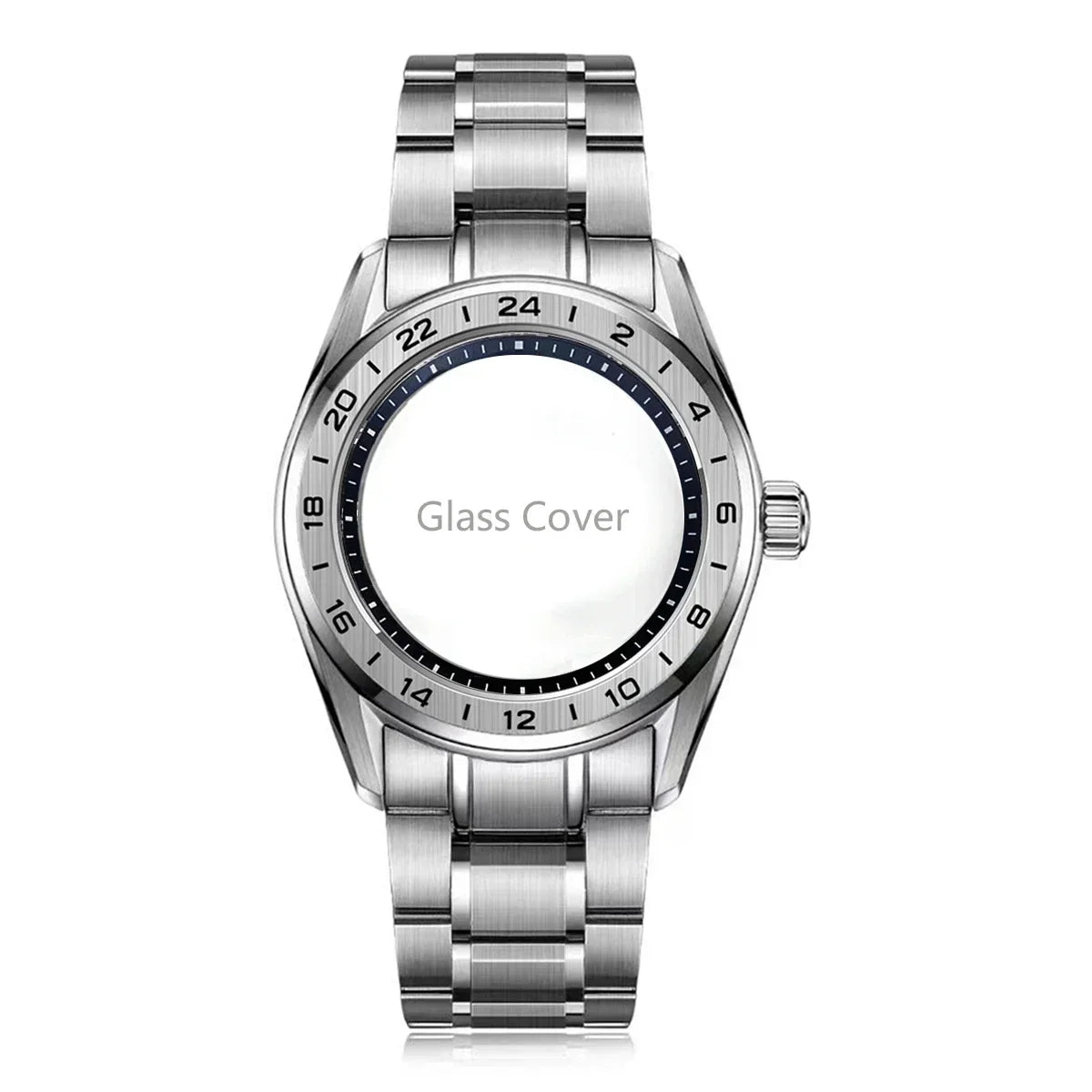 Premium 40mm GS GMT Case Sapphire AR High Quality Tape NH35 GMT NH34 Movement Automatic Mechanical Luxury Men's Watch 33.5MM Dial