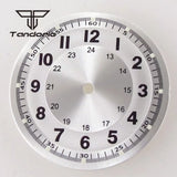 36mm Titanium Watch Case+29mm Dial+Hands Pilot Wristwatch Parts Fit NH35 NH36 ETA2824/2836 PT5000 ST2130 Miyota8215 8205 821A