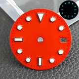 28.5mm blue lume NH35 NH34 Dial Single Calendar Submariner style with Hands Watches accessory