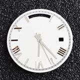 Miyota 8285 Dual Calendar Dial and hands 31mm up and down dual calendar dial blue green luminous watch replace accessories