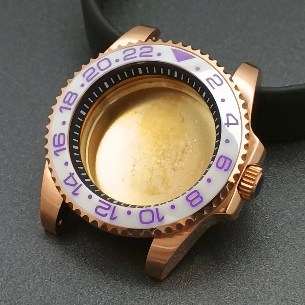 40.5mm Submariner Case GMT with Chapter Ring for NH34 NH35 NH36 Movement Sapphire 10ATM