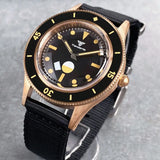 40mm MIYOTA 8215 Real Bronze Fifty FATHOMS Diver Tandorio TD234M Dome Sapphire 20ATM PT5000 NH35