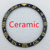 BB58 Watch Bezel Insert 37.2mm x 31.4mm Ceramic/aluminium for 39mm Case Watch Accessory Parts