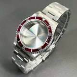 Retro Diver case 39mm,10bar waterproof stainless steel sapphire crystal case, suitable for NH34, NH35, NH36 mechanical movement accessories