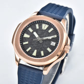 Aquanuat Watch TD901 40mm Dress Watch  sapphire Luminous  5ATM Glassback pvd gold black