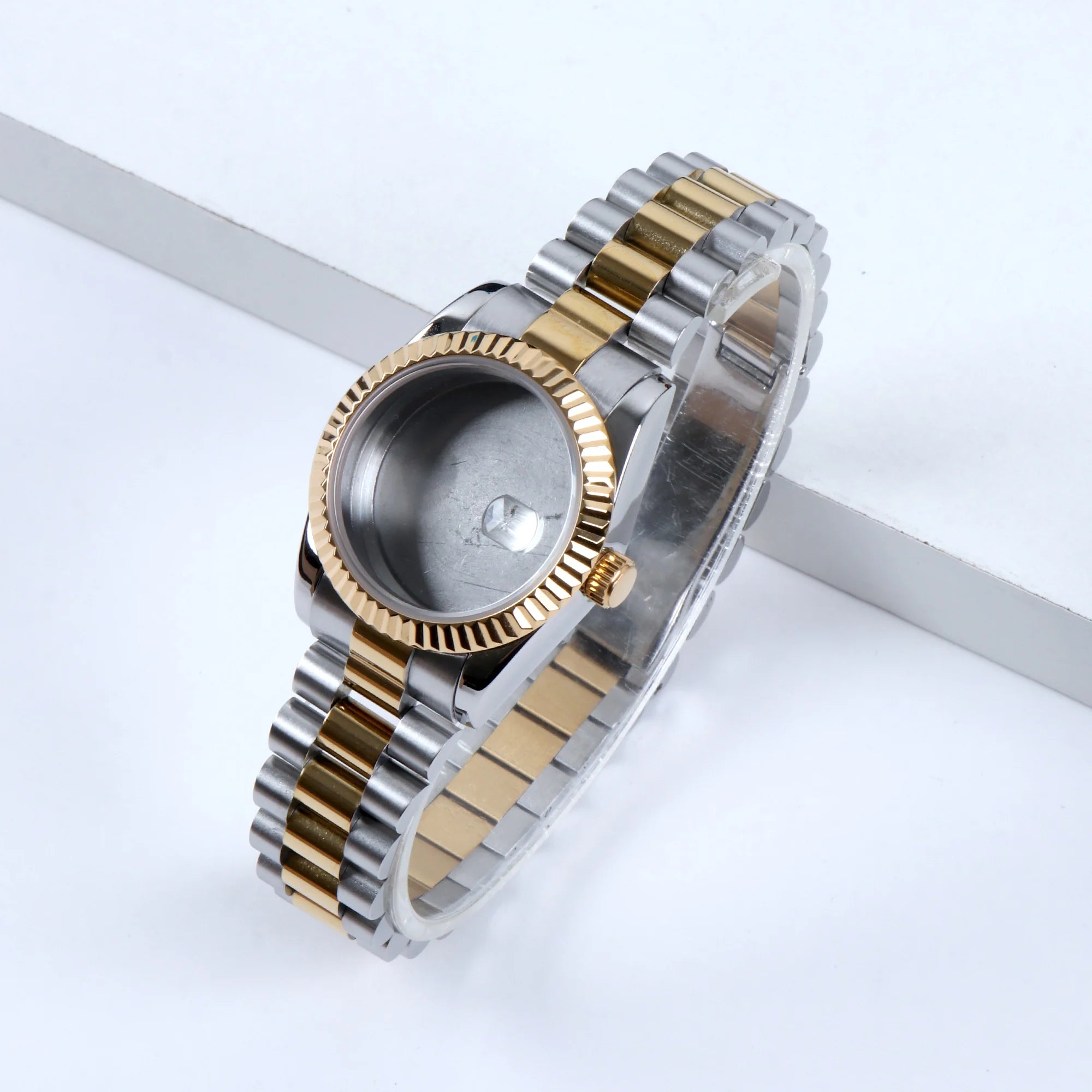 31mm Case For NH05 Movement Watch Accessories Fit 24.5mm Dial Watch Case Stainless Steel Women Automatic Watch  Sapphire Glass