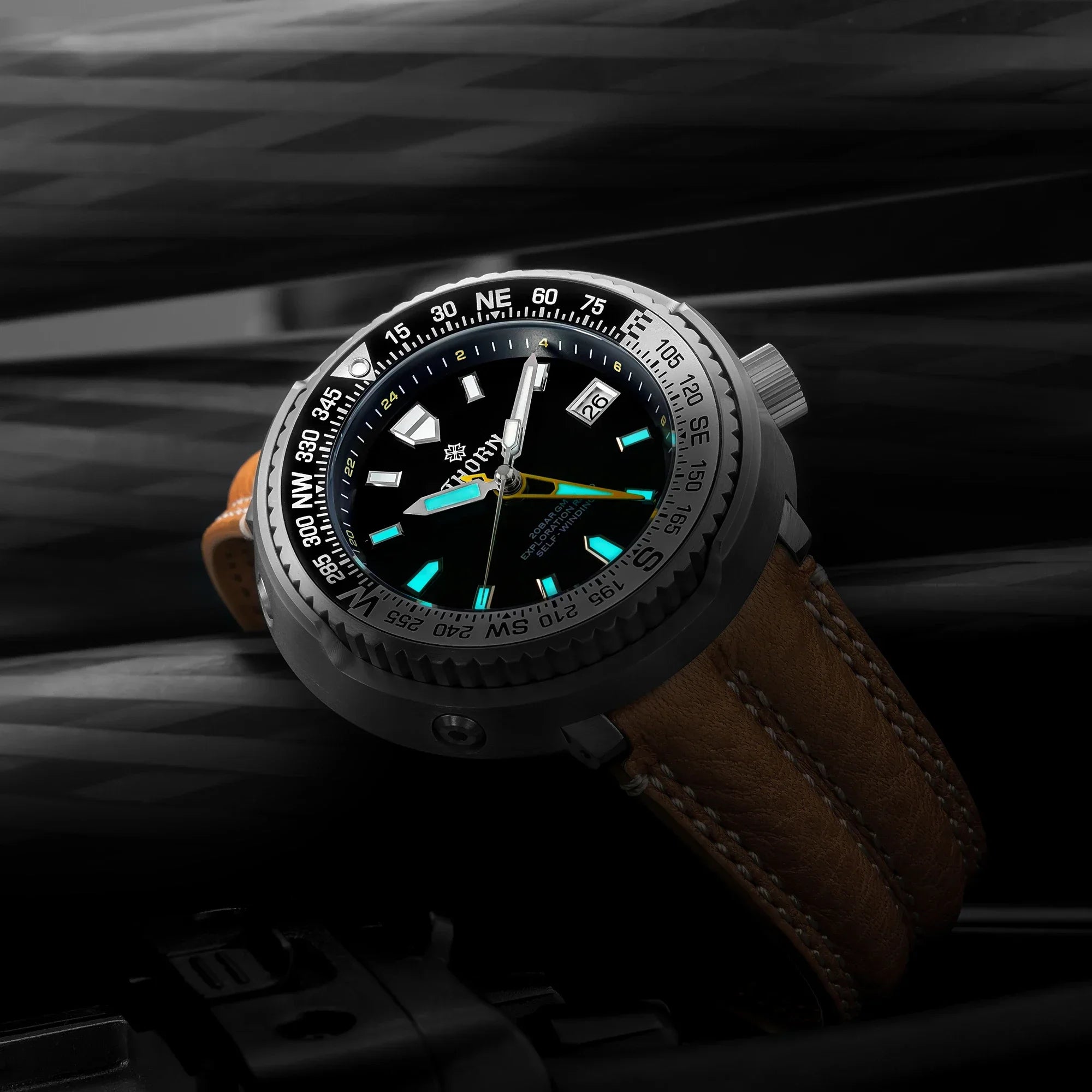 THORN T012 Titanium Mountain Tuna Watch NH34 GMT Movement 47mm THORN T012 Titanium Mountain Tuna Watch NH34 GMT Movement 47mm