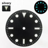 151 type of dials Submariner 28.5mm dial with calendar window suitable for NH35 movement luminous dial can support DIY dial customization name/logo