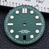 31.7mm seamaster Watch Dial For 300 Series NH35 NH36 Movement 6 O‘clock Date C3 Green Luminous Mechanical Watch Parts