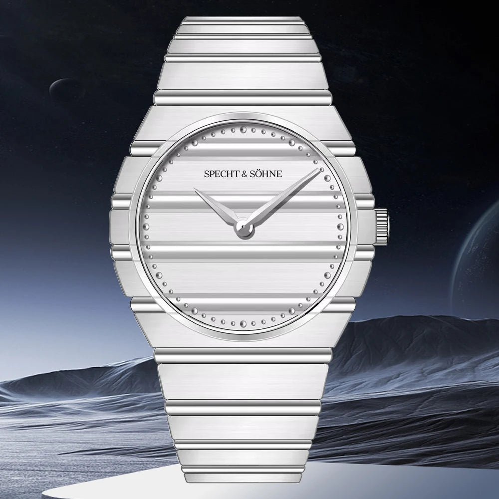 Quartz Fashion Watch Specht & Söhne 37MM POL Watches Ultra thin Sapphire Quartz Watch Relogio Masculino