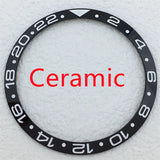BB58 Watch Bezel Insert 37.2mm x 31.4mm Ceramic/aluminium for 39mm Case Watch Accessory Parts