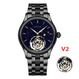 42mm AESOP 7049 Original Flying Tourbillon Watches for Men Skeleton  Movement Fashion Sapphire