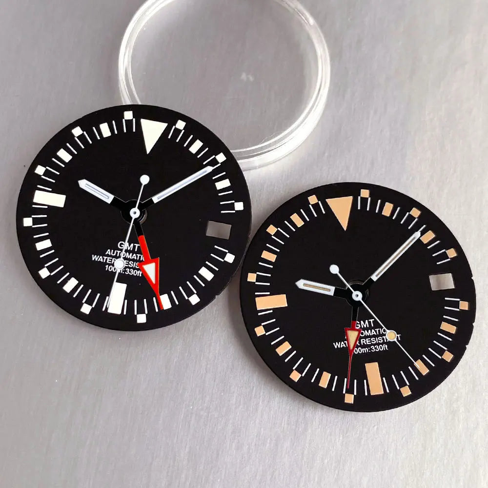 29mm NH34 GMT watch dial Vintage Orange MarksMod Watch Accessories Fit NH34 NH34A Movement Watch Parts Tool Set