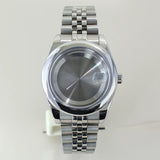 Two Tone Round Edge Watch Case 39mm 36mm Sapphire Crystal Glass For Seiko NH35 NH36 NH38 NH34 Miyota 8215 Movement Presidential Bracelet