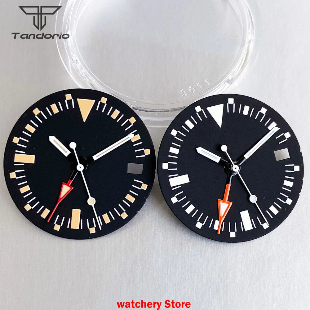 29mm NH34 GMT watch dial Vintage Orange MarksMod Watch Accessories Fit NH34 NH34A Movement Watch Parts Tool Set