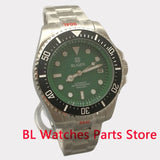 Green 43mm Deep Sea Watch Case Ceramic Insert Sapphire Glass NH35 Miyota 8215 PT5000 ETA2824 10ATM
