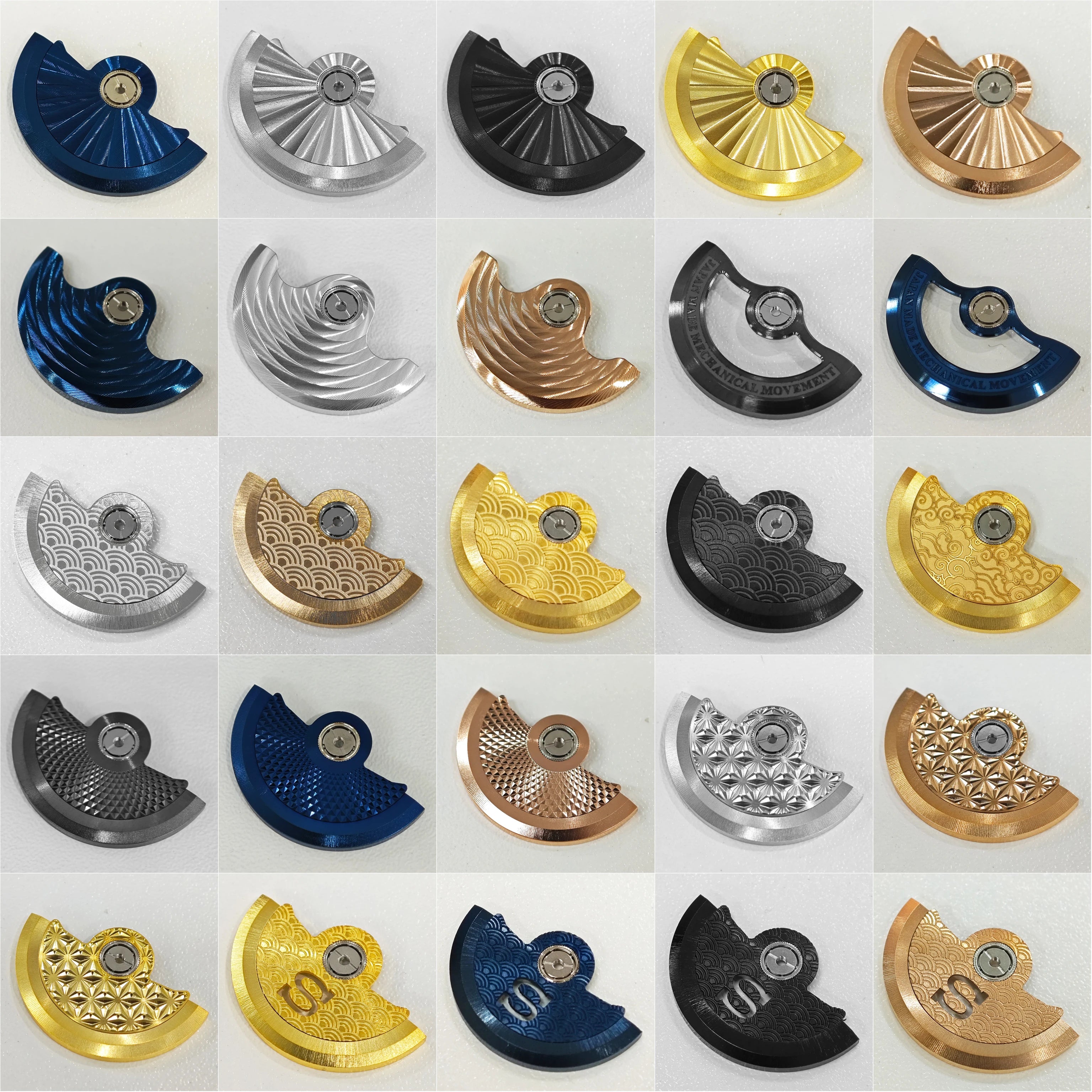 Nh35 Rotor Collection 146 type of NH35 NH36 Watch Movements Oscillating Weight Rotors Compatible for NH34 NH35 NH38 4R Movements Replacement Parts 1