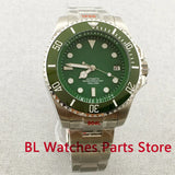 Green 43mm Deep Sea Watch Case Ceramic Insert Sapphire Glass NH35 Miyota 8215 PT5000 ETA2824 10ATM