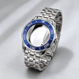 NEW 42mm Seamaster Case with 38mm bezel for NH34/35 NH36 movement Sapphire 10ATM Stainless steel watch box dual crown