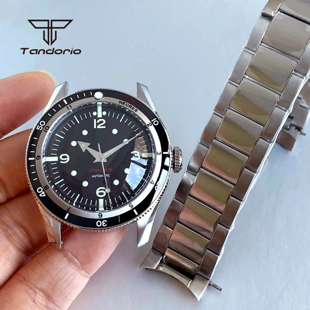 40mm Serica Mod Dive Case Domed Sapphire +Bracelet+31mm Dial+Hands Mod Accessories Fit NH35 NH36 NH38 ETA2824 PT5000 ST2130 Miyota8215