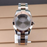Explorer Watch Case 36mm/39mm Silver Rose Gold yellow Gold Two tone Sapphire 316L stainless Steel For Nh35 Nh36 NH34 NH38 Nh70 Miyota 8215 8285Movement