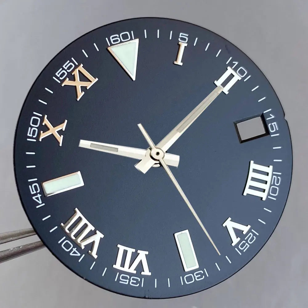 Wimbledon Style Roman Numeral Sunburst Dial 29mm Watch Dial Face For NH35 NH36 NH38 Movement Watch Replacement Part