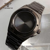 Black PVD 40mm Engineer Watch Case Watchband Sapphire Glass Fit for Engineer Style Watch Mod Accessories NH35 NH36/ETA2824 PT5000 Model