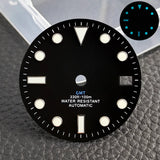 28.5mm blue lume NH35 NH34 Dial Single Calendar Submariner style with Hands Watches accessory