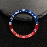 Submariner Bezel NH35 38mm bezel insert red Hands Watch Hands Blue Green Luminous Red Green Blue Hands For NH35/36/4R/7S Movement Watches Parts
