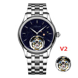 42mm AESOP 7049 Original Flying Tourbillon Watches for Men Skeleton  Movement Fashion Sapphire