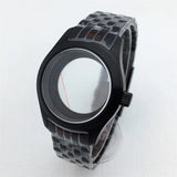Miyota 9015 watch case 36mm 39mm explorer Mod Brushed Dome Sapphire Glass Fit NH35 NH36 ETA2824 PT5000 Miyota9015 10bar