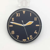 Retro 28.5MM Watch Dial with Green Luminous half rome number for NH35/NH36/2824/8215 Movement Watches Hands