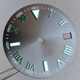 Wimbledon Style Roman Numeral Sunburst Dial 29mm Watch Dial Face For NH35 NH36 NH38 Movement Watch Replacement Part