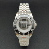 34MM NH05 Watch Case bezel insert ring sapphire glass stainless steel screw in crown women's watch case, suitable for NH05 NH06 movement