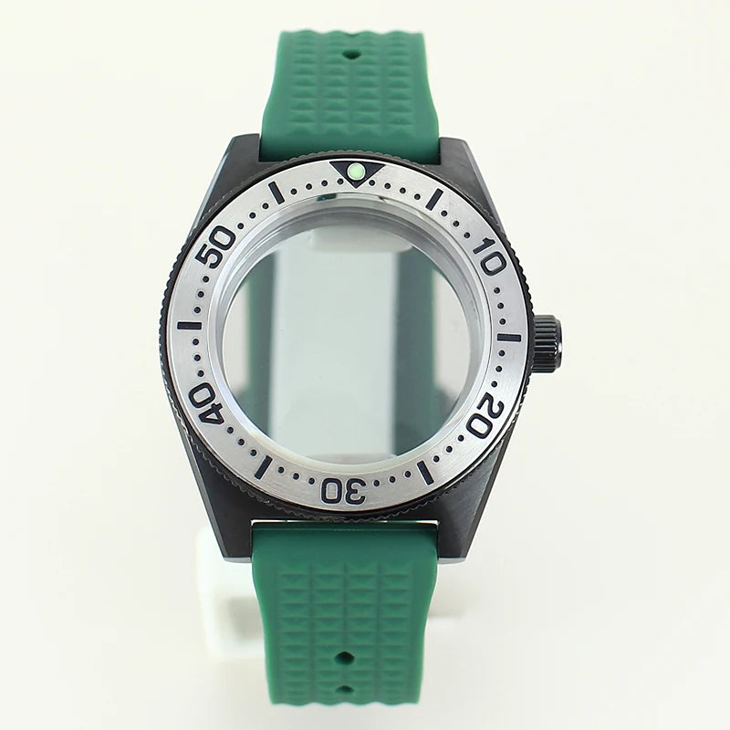 40mm Diver Case Stainless Steel Sapphire For Mod SPB149J1 NH34 NH35 NH36 NH70 4R36 Movement RubberStrap
