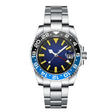 Quartz GMT Watch Custom Logo 40mm Swiss Ronda 515-24 Movt 10Bar Sapphire