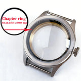 38mm pilot Watch case Sapphire 316 Stainless Steel Case Chapter ring For NH35 ETA2824 PT5000 ST2130