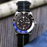 Titanium GMT Watch Tandorio TD015T 42mm  Frog NH34 GMT Automatic Watch Luminous Sapphire 20Bar