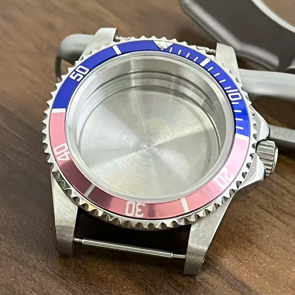 Retro Diver case 39mm,10bar waterproof stainless steel sapphire crystal case, suitable for NH34, NH35, NH36 mechanical movement accessories