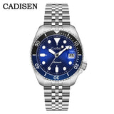 CADISEN C8220 Diver Watch New Luminous Men Mechanical Wristwatches Ceramic Bezel Sapphire Glass NYLON Band Automatic Watch Men Relogio Masculino