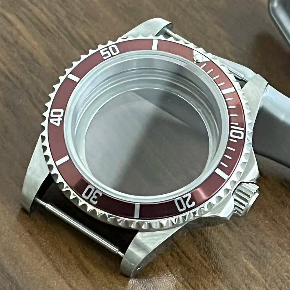 Retro Diver case 39mm,10bar waterproof stainless steel sapphire crystal case, suitable for NH34, NH35, NH36 mechanical movement accessories