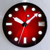 Gradient Sunburst Watch Dial Hands Nologo 29mm Green Luminous Fit NH35 NH36 ETA2824 Miyota DG2813 SW200 PT5000