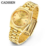 CADISEN C8223 DateJust Watch Miyota 8215 Sapphire Luxury Golden Watch 36MM Ladies Men