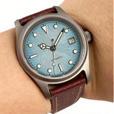 36mm Titanium Pilot Watch Tandorio TD140T Texture Dial Miyota 8215 NH35 PT5000 Automatic 20ATM Sapphire