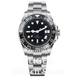 40mm Quartz GMT Submariner Ronda 515 24H Movement Ceramic Sapphire Glass 10Bar Waterproof C3 luminous