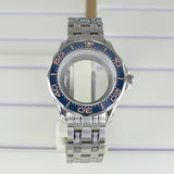 41mm Seamaster Watch Case 316 Stainless Steel 100M Waterproof for NH35 NH36 NH38 Movements 31mm Dial Watch Accessories