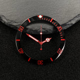 Submariner Bezel NH35 38mm bezel insert red Hands Watch Hands Blue Green Luminous Red Green Blue Hands For NH35/36/4R/7S Movement Watches Parts