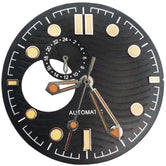 NH39 Watch Dials 31mm Subsecond dial  Hands Green Luminous  Watch Accessories Parts